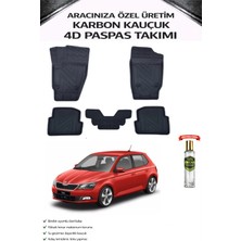 Skoda Fabia 2017 Model Aracınıza Özel Karbon Kauçuk Paspas Takımı