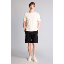 DeFacto Slim Fit Cepli Pamuklu Basic Bermuda Şort W1105AZ26SM