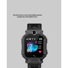 Rivera Tech Rvrtch S10 Siyah Akıllı Çocuk Saati Anlık Konum Takibi ve Rota Geçmişi