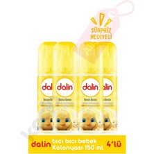 Dalin Bıcı Bıcı Bebek Kolonyası 150 ml x 4 Adet Ferahlatıcı Özellikli Tazelik Sunar