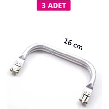 Royaleks Gizli Metal Çanta Bursu - 3 Adet - 16 cm - Metal Çanta Aparatı Çanta Aksesuarı