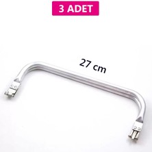 Royaleks Gizli Metal Çanta Bursu - 3 Adet - 27 cm - Metal Çanta Aparatı Çanta Aksesuarı