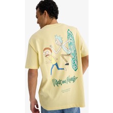 Defacto 26Y801002710 Sarı Erkek T-Shirt F8138AX/YL83
