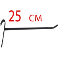 20 Adet Siyah Boyalı Tel Pano ve Raf Kancası Seti