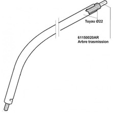 Emak 61150020AR Spiral Mil SPARTA26TR, TR61, TR92, 8061