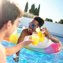 MarkEntegra Rainbow Dreams Şişirilebilir Ada - 2 Kişilik, 164 cm