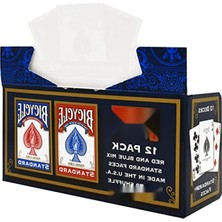 MarkEntegra Kaliteli 12 Deste Oyun Kartı (6 Kırmızı, 6 Mavi)