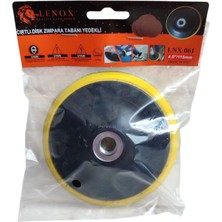 Lenox 115 mm Cırtlı Disk  Zımpara Tabanı 3 Adet Yedek Zımparalı