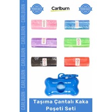 Carlburn #petshop Köpek Gezdirme Seyahat Boyu Pratik Hijyenik Dışkı Torbası Taşıma Çantalı Kaka Poşeti Seti