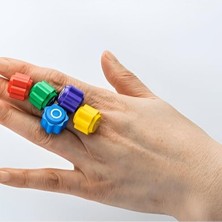 MarkEntegra Geleneksel 5 Taş Oyun Seti - Premium Plastik Taşlar, 5 Renk