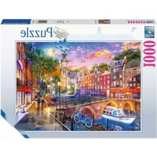 MarkEntegra 1000 Parça Amsterdam Temalı Puzzle - Detaylı Tasarım