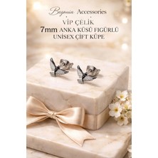 Begonia Accessories Vıp Çelik Sallantı Yıldız Halka Küpe–çıkarılabilir Yıldız | Paslanmaz,kararmaz,alerji Yapmaz| 1 Çift
