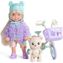 MarkEntegra Evi Love Uyku Vakti: 12 cm Aksesuarlarla Oyuncak Bebek