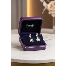 Begonia Accessories Vıp Çelik Sallantı Yıldız Halka Küpe–çıkarılabilir Yıldız | Paslanmaz,kararmaz,alerji Yapmaz| 1 Çift