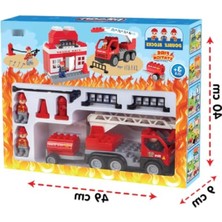 MarkEntegra Itfaiye Temalı Çocuk Oyun Seti - Double Blocks
