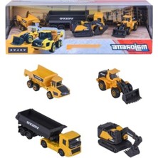 MarkEntegra Inşaat Araçları 4'lü Oyun Seti - Metal Yapım