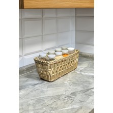 El Yapımı Çok Amaçlı Hasır Sepet, Şık ve Dayanıklı Dekorasyon Seçeneği