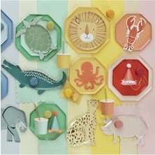 MarkEntegra Domates Kırmızısı Çocuk Tabak Seti (M) - 8 Adet