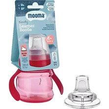 Mooma Kindy Alıştırma Bardağı 200 ml 6+ Ay Kırmızı