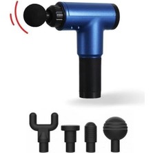 Rvrthc 4 Başlıklı 6 Seviye Hız Ayarlı Vurmalı Kas Yoğurmalı Titreşimli Masaj Tabancası Ale