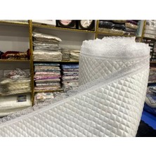 Kapitone Dantelli Dolap Içi Raf Örtüsü, 50CM En, 10M Uzunluk