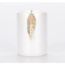 Selim Leaf Diş Fırçalık Inci Altın