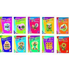 Benim Renkli Dünyam (İnce Boyama 10'lu Kitap)