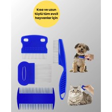 Rivera Tech Rvrtch Kedi, Köpek ve Küçük Hayvanlar Için 4 Parça Ergonomik Tarak Takımı