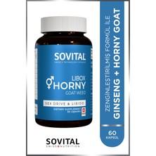 SOVITAL Libox Erkek, Enerji Güç Ginseng Takviyeli 60 Adet Kapsül