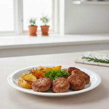 Külsan 2123.PW - Soft 6'lı Beyaz Tabak Seti 23 cm, Thermoset Melamin