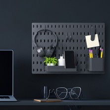 Pratik Çok Amaçlı Pano Organizatör Seti, Siyah, 28X40 cm