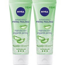 NIVEA Arındırıcı Organik Pirinç Peelingi 75 ml x 2, Derinlemesine Temizleme Etkisiyle Cilt Bakımı