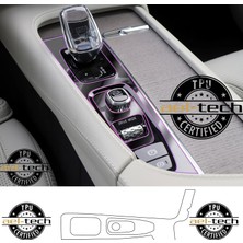 Ael-Tech Volvo XC90 Uyumlu Vites Etrafı Piano Black Tpu Koruyucu 2019-2024