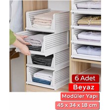 6'lı Raylı Elbise Organizeri, Mutfak ve Banyo Için Depolama Çözümü