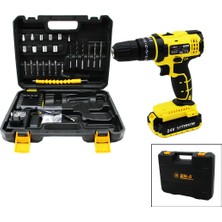 Rivera Tech Rvr Banco Bn-5 F-136 Stanlıy Sarı 24W Professıonal Şarjlı Darbeli Matkap Seti Çantalı ()