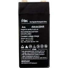 Rivera Tech Rvrstr4 4V 4 Ah Kuru Bakımsız Akü