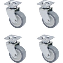 Rivera Tech Rvrstr4 Furç Tablalı Bilyalı Teker - 20X50 - Beyaz/gri HKS181 - 4 Adet