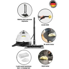 Karcher Kst 2 + Cloth Set 1500W 3.2 Bar Buharlı Temizlik Makinesi - Beyaz