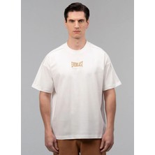 Everlast TM0133 112-BOXING Heritage Oversize Beyaz Bisiklet Yaka Normal Düz Erkek T-Shirt