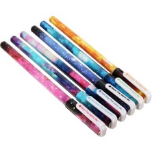 Dream Plus Tasarım 6'lı Renkli Kalem Seti Galaksi Deseni ile Eğlenceli Yazım Deneyimi