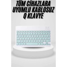 Rivera Tech Rvrtch Uyumlu Kablosuz Bluetooth Şarj Edilebilir Mini Q Klavye