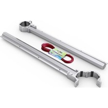 Balkon Korkuluklarına Uygun Parlak Eloksal Çamaşırlık Borusu