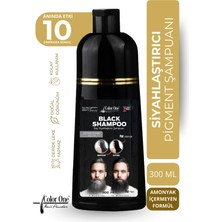 Color One Siyah (Black) Saç Şampuanı 300 ML Amonyaksız Vegan Renk Yoğunlaştırıcı Etki