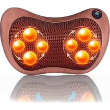 Medilix Isıtmalı 8 Toplu Ovmalı Masaj Yastığı Ayak Bel Boyun Sırt Vücut Omuz Aleti Türkiye Garantili