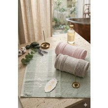  Süper Lüks Miss Bamboo 50X90CM. Ihraç Malı El&yüz 3'lü Havlu Seti %70 Bambu Lifi Içerir