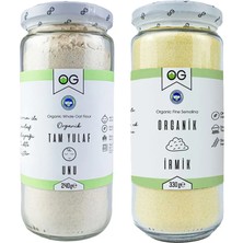 OG natural Organik İrmik Ve Organik Tam Yulaf Unu Seti