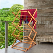 Katlanabilir Ahşap 3 Kademeli Kurutmalık, Pratik ve Şık Tasarım