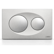 Serel Gömme Rezervuar Paneli P40 Mat Krom Parmak İzi Bırakmayan Yüzey P400180