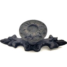 Rivera Tech Rvrstr4 Antika Tarz Dekoratif Pirinç Çiçek Düğme - 20X53 Mm, Oksit