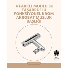 Rivera Tech Rvrhb 360° Dönüşlü Su Akışı Başlığı | 4'ü 1 Arada Kullanım